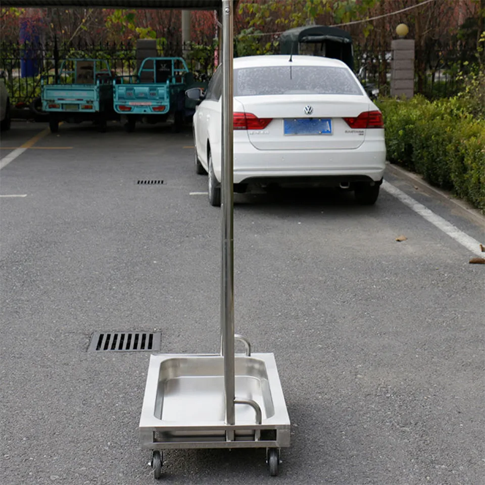 TBC-1 Mop Cleaning Sink with Drain Valve and Wheels for Commercial Use