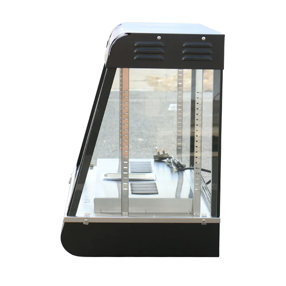 Vitrine chauffante commerciale pour aliments E-DBW-R60-2 à 2 niveaux pour restaurant et boulangerie