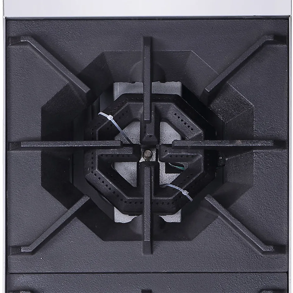 KB-HP36-M Estufa de Gas de 6 Quemadores 44kW de Acero Inoxidable con Encendido Electrónico