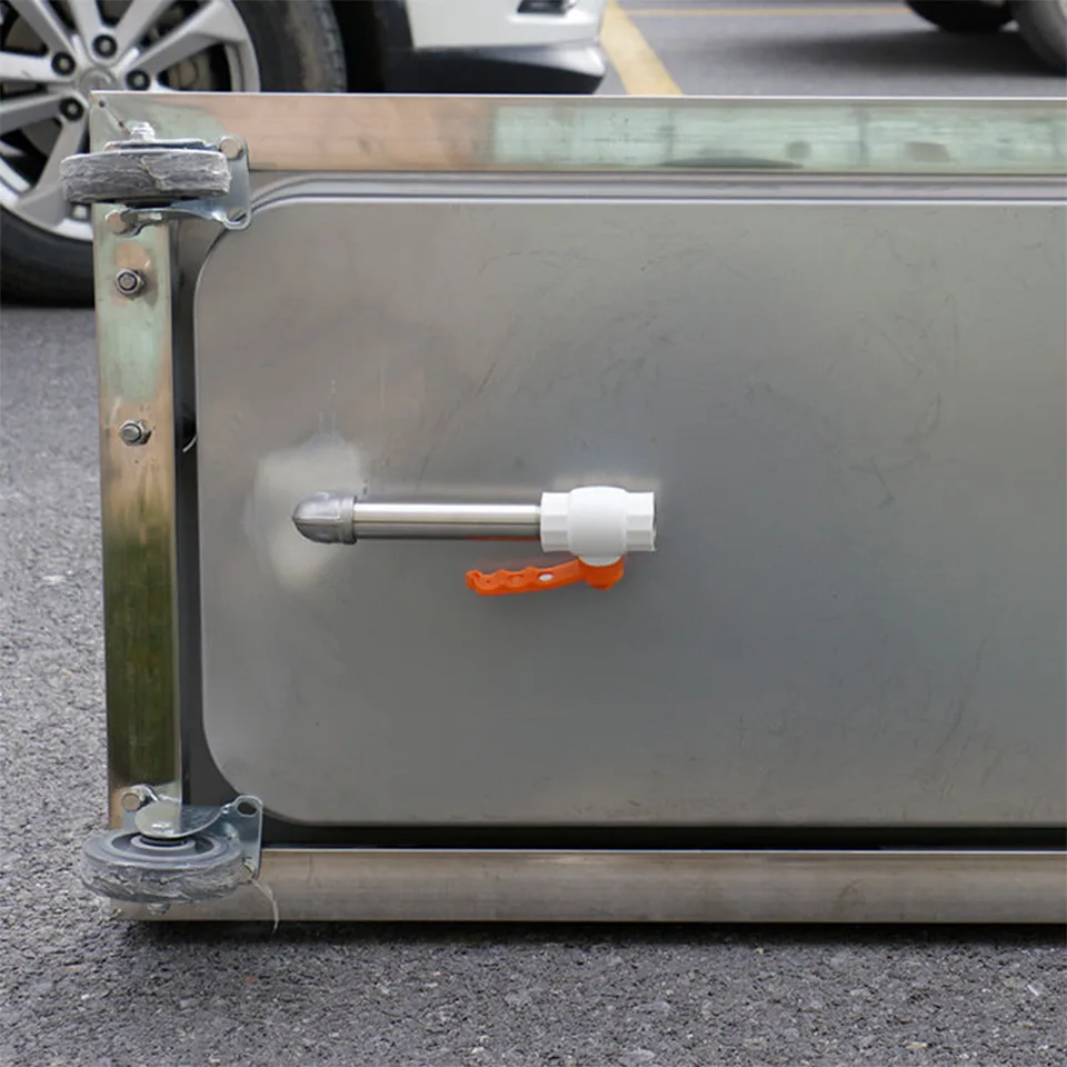 TBC-1 Mop Cleaning Sink with Drain Valve and Wheels for Commercial Use
