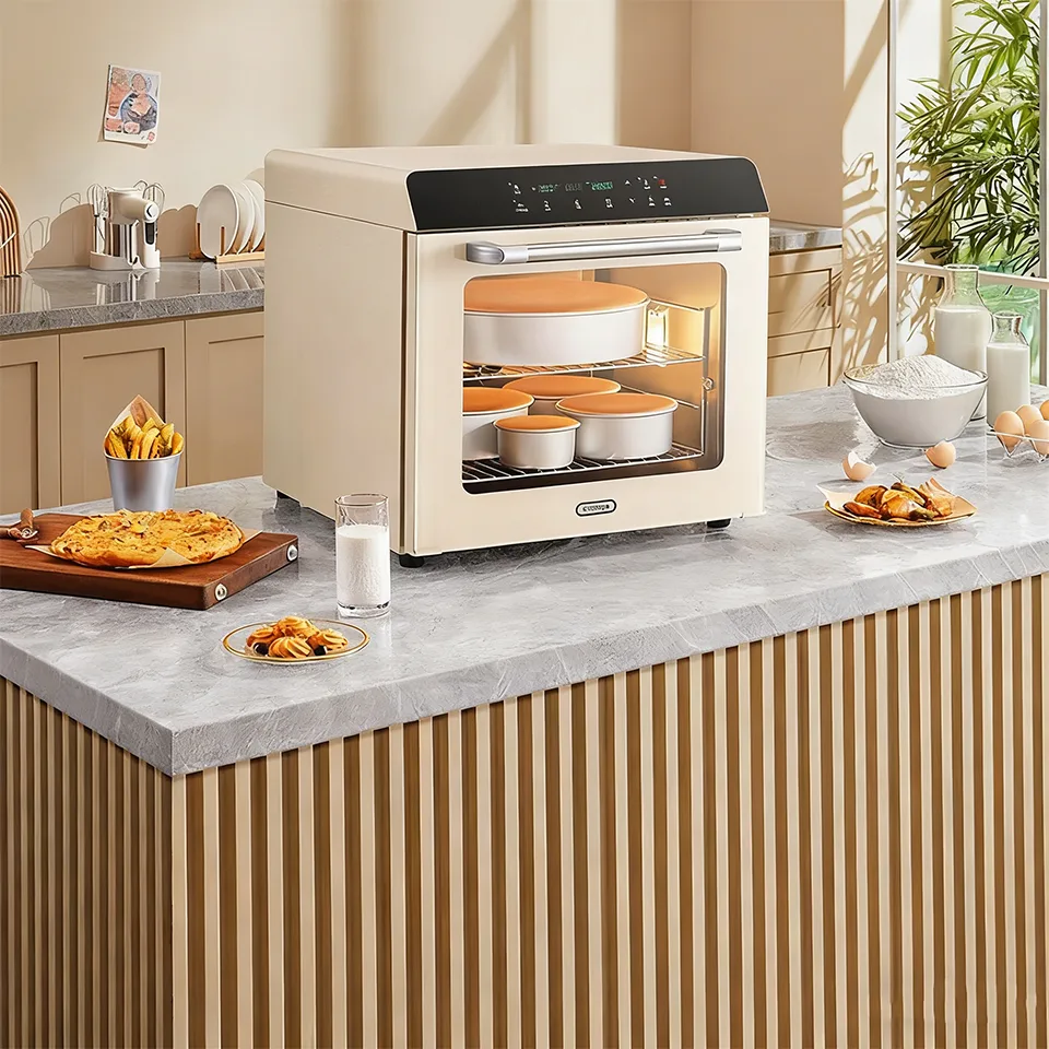 80S Convection Oven 56L Electronic Temperature Control Dual Mode Baking