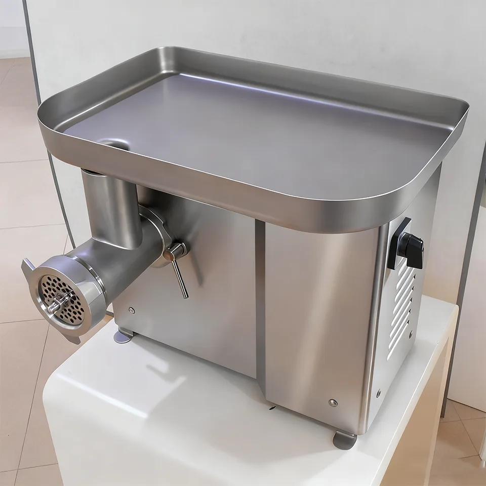 Hachoir à viande de table commercial 100–300 kg/h 1100 W 220V Acier inoxydable 4 plaques